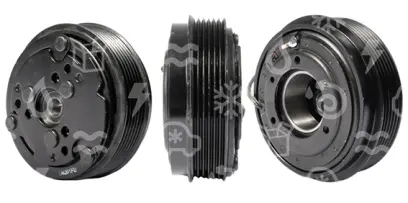 spojka pro kompresor SANDEN 508/510/5H14, poly V6, 12V, 119 mm
